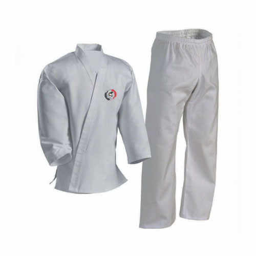 white karate uniform